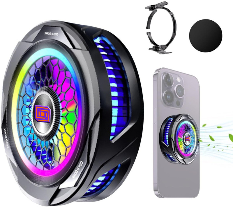 Cubonic SL25 Real- Ice*(15W) Magnetic/Clip-on/Adhesive Cool-Transfer Plate Type-C Wired  Gaming Accessory Kit(Black, For Android, iOS)