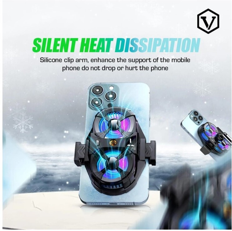 Viraan Cooling Pad Laptop Cooling Base for Office and Home Cooling Pad with Adjustable Height(Multicolor)