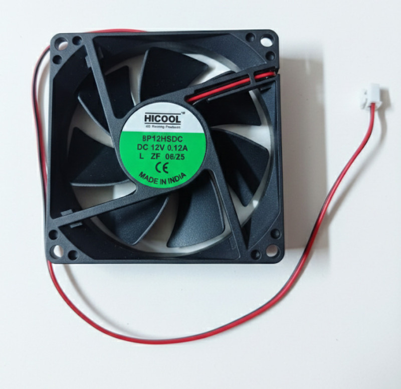 Hicool 8P12HSDC 12V 1 Fan Cooling Pad(Black)