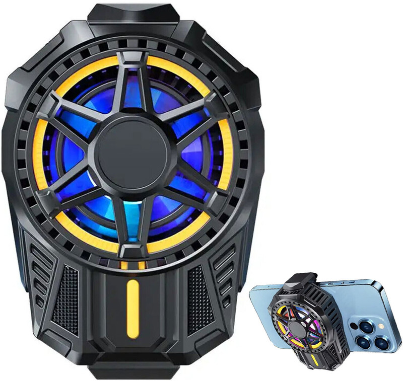 WRADER SL01 Mobile Gaming Cooler Fan for Gamers Long Filming Session Use Phone Ergonomic Cooling Pad(Black)