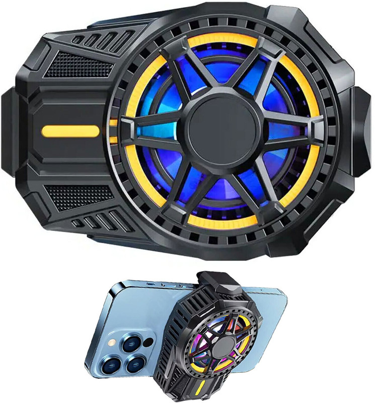 MOBIZAC SL01 Mobile Phone Cooling Gaming Fan for PUBG Freefire Gaming 1 Fan Ergonomic Cooling Pad(Black)