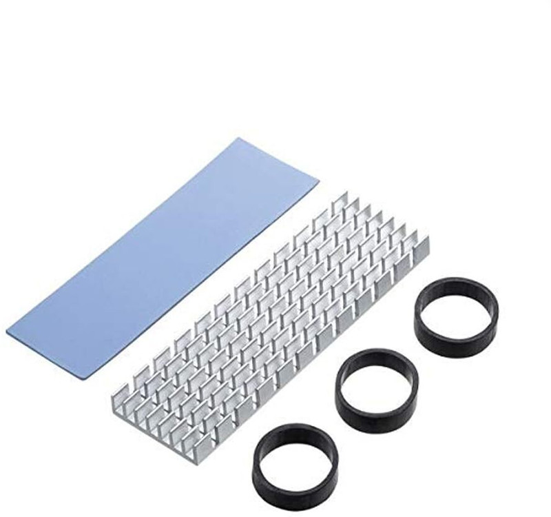 Etzin PCIE M.2 SSD Aluminum Heat Sinks PCI COOLING ACCESSORIES EPL-1038PC 1 Fan Cooling Pad(Silver)
