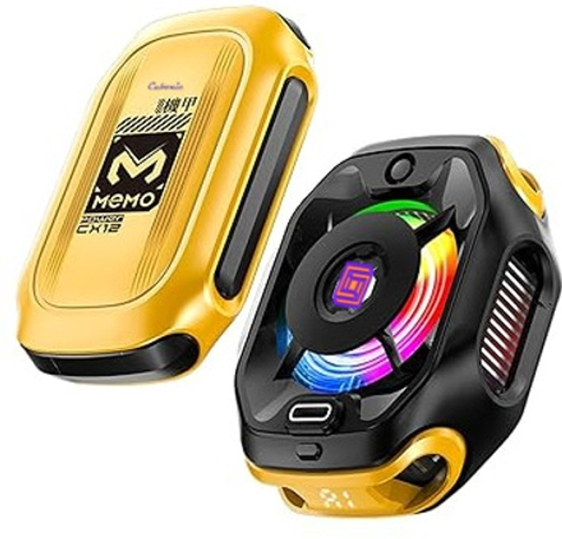 Cubonic X Memo CX12 IceBoost Rechargeable Battery Pack Wireless Cooling Lag-Free Gaming Fan with Radiator Cabinet Cooler(Yellow)
