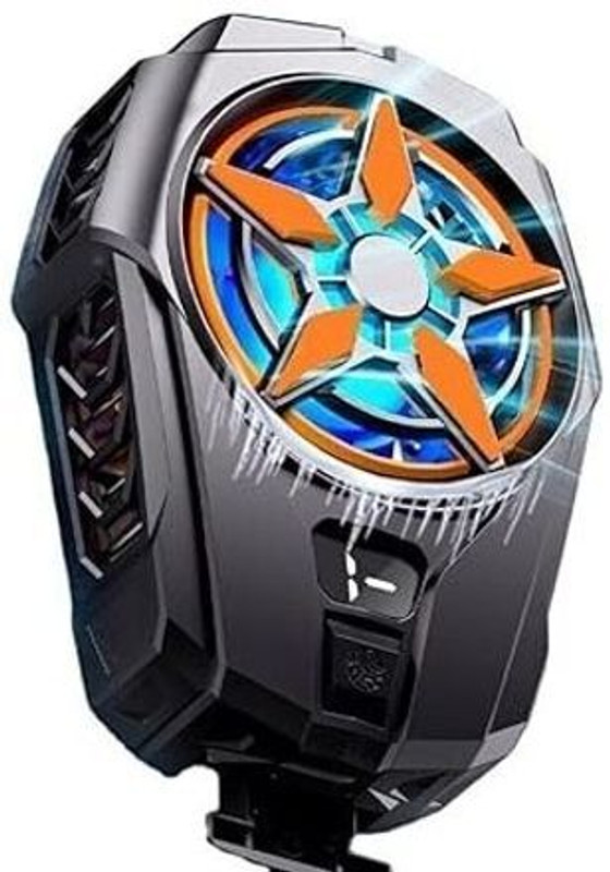 ElectroEra Enterprise Semiconductor Radiator Cooling Fan for Mobile Heating Gaming Cooling Fan 1 Fan Ergonomic Cooling Pad(Black)