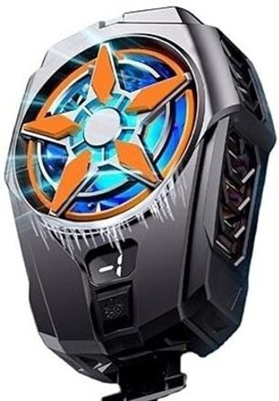 PAPLAJ ENTERPRISES SL09-Magnetic Adoption Mobile Cooling Fan for Mobile Suitable for Gaming Mobile 1 Fan Ergonomic Cooling Pad(Black)