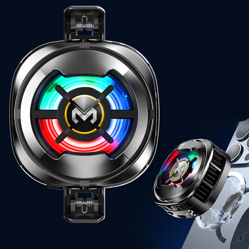 MOOZMOB Mobile Gaming Cooling Fan for All Mobiles and iPhones Fan, Phone Cooling Device Ergonomic Cooling Pad(Black)