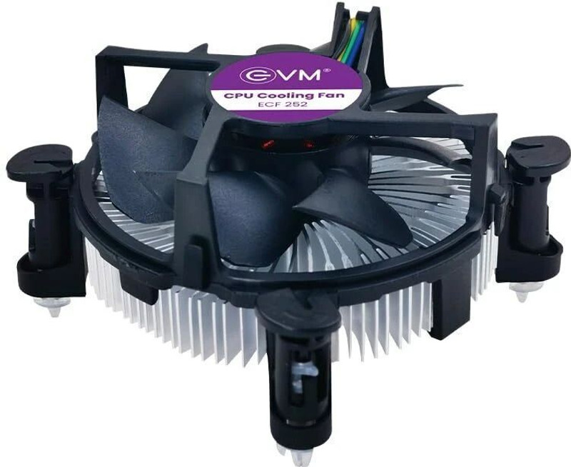 EVM ECF-252 1 Fan Ergonomic Cooling Pad(Black)