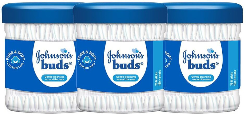 JOHNSON Buds Gentle, 150 Swabs B2G1(450 Units)