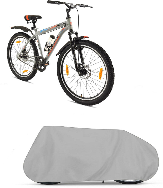 Imarti Traders Cover (IT36) Waterproof Rain Water Resistant Dust Proof for Avon Buke Steam Bicycle Cover Free Size(Silver)