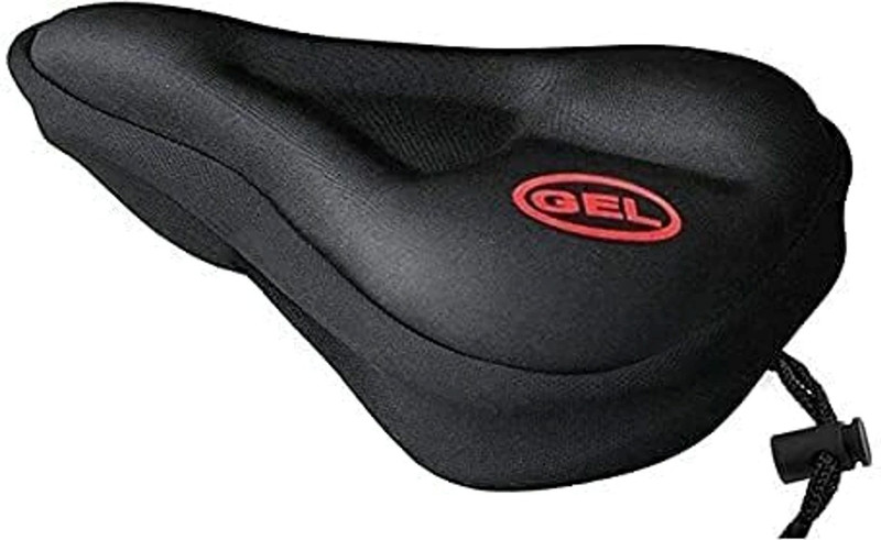 Sikka Silicone Gel Saddle and Soft Seat Cover with Cushion for Bicycle (Black) Saddle(Black)
