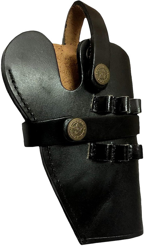AMF Collections Nylon 9 mm Revolver Leather Pistol Gun Cover (Pack of 2) Pistol/Gun Cover Free Size(Black)