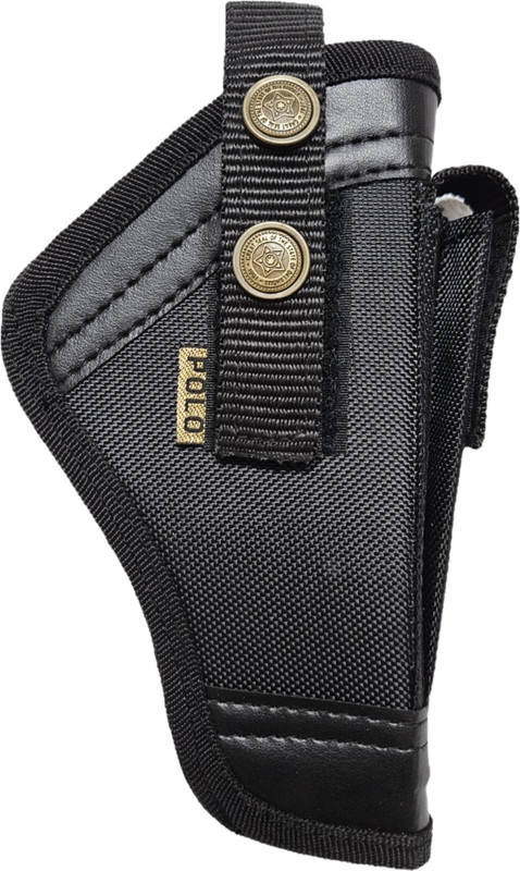 Kumar's Trend Nylon 9mm Revolver and Pistol Carrying Case with Racquet-Style Design, Pistol/Gun Cover Free Size(Brown)