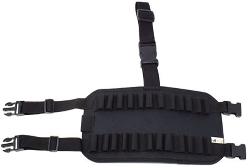GunAlly 12 Bore Ammo Holder Drop leg Adjustable Tactical Thigh Rig Pistol/Gun Cover Free Size(Black)