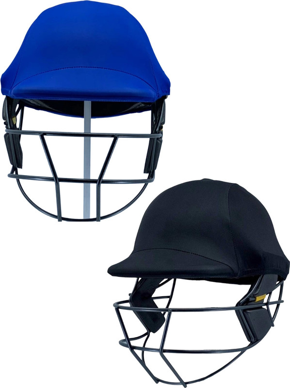 Nilaya Collecton New Premium combo Cricket Helmet Cover Free Size(Blue, Black)