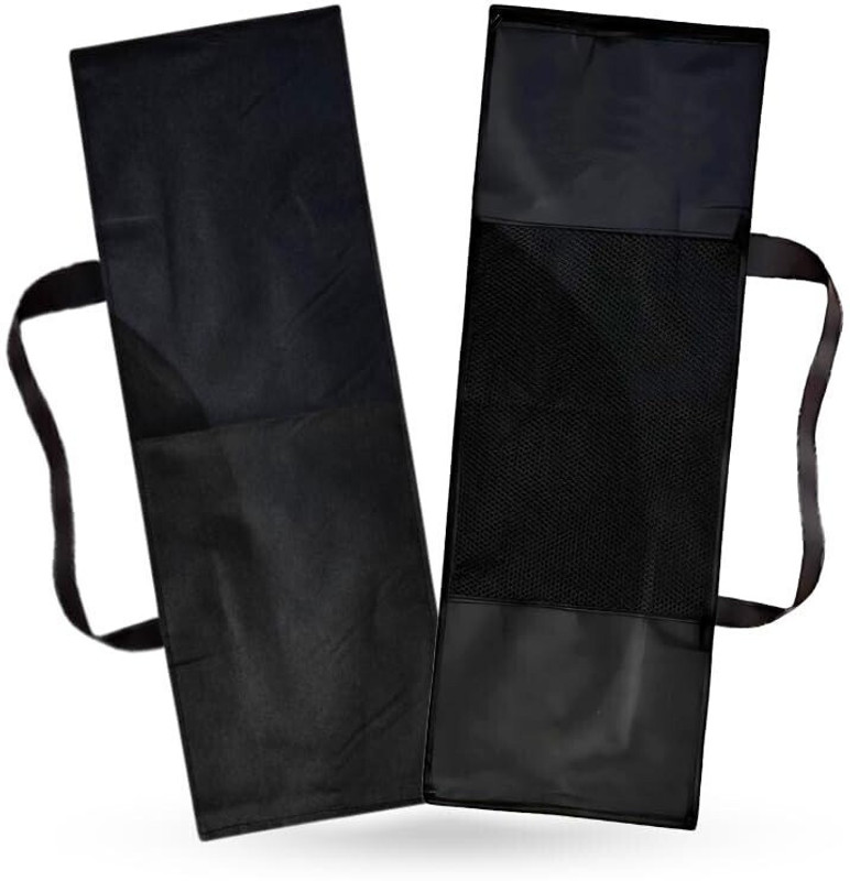 Kataar Enterprises KE Wicket Set Cover, Wooden and Plastic Wicket Set Stitched Strap Bat Cover Free Size(Black)