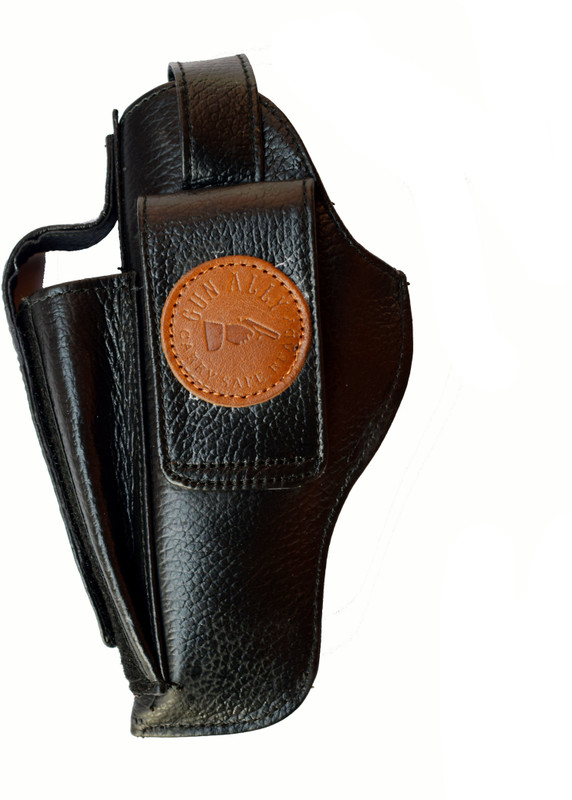 GunAlly Leather Holster for All 1911Model .45 Pistols 9mm Police or TT-30 Tokarev Pistol/Gun Cover Free Size(Black)