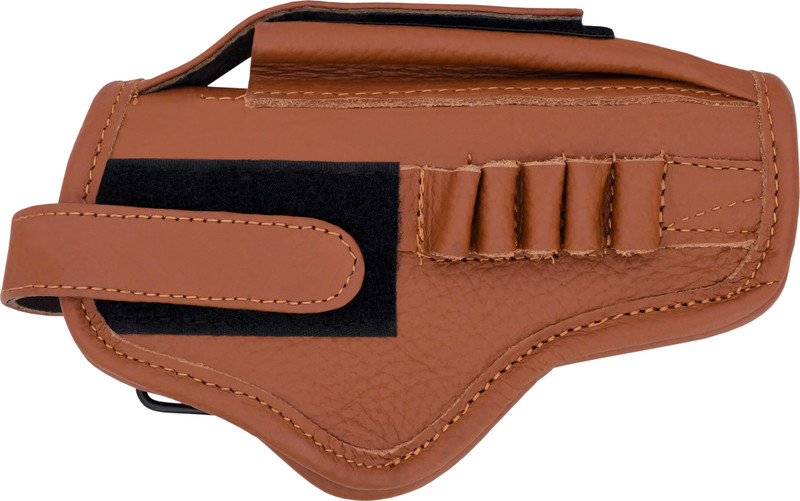 SHAH Unisex Leather Pistol Cover (Nanda .30) Racquet Carry Case/Cover Free Size(Beige)