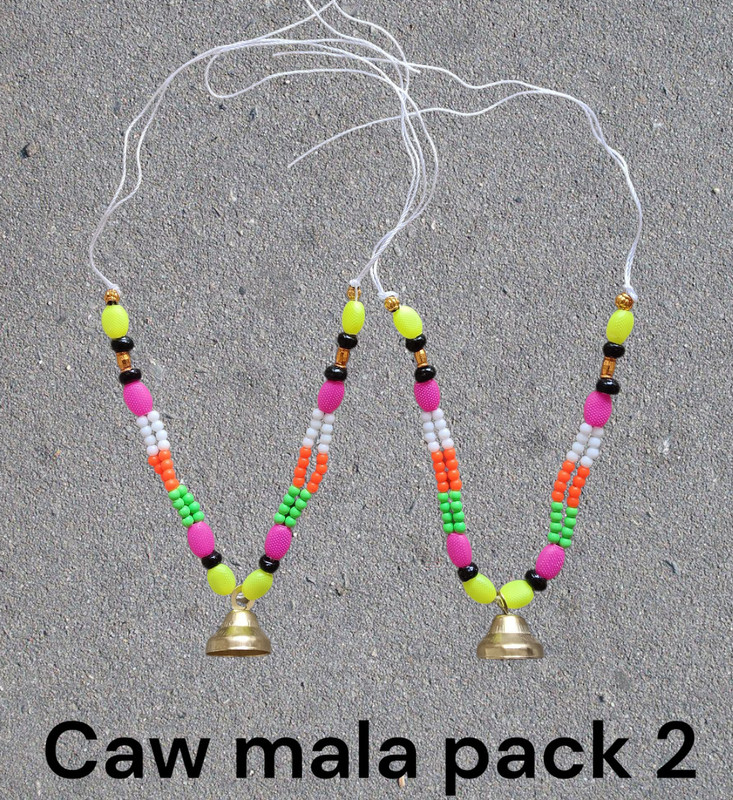 rkp Pack of 2 Colorful cawbell dicorotin cattle mala Mountable Cowbell(Iron)