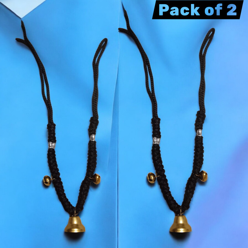 Rk par Set of 2 caw & buffalo colorful flowers mala Mountable Cowbell(Nylon, Iron)