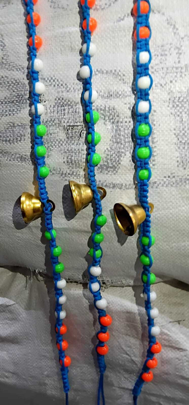 MMSHOPEE bull ghani tiranga green Handheld Cowbell(Brass)