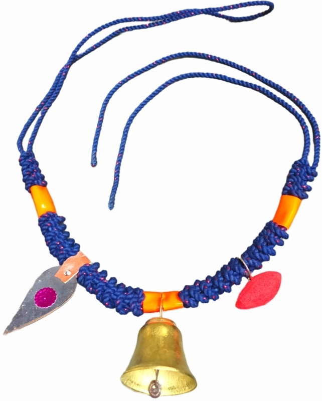 MsKESHAV COW MALA WITH TIRANGA THEME FOR COW, BUFFALO AND OTHER ANIMALS Mountable Cowbell(Iron)