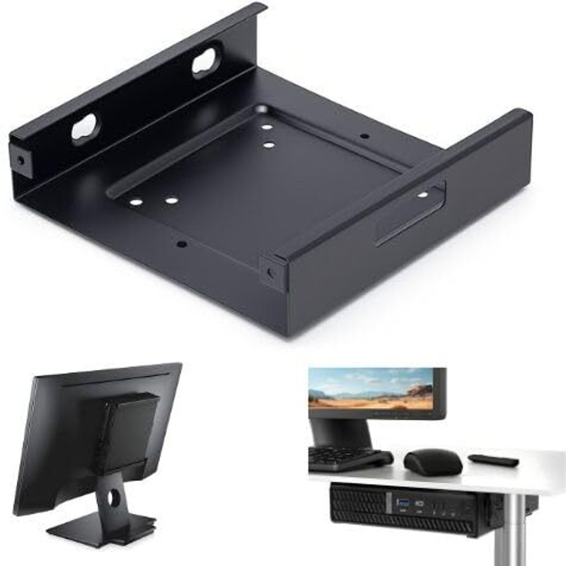 Breewell Tiny Micro Desktop Mini PC Mounting Universal Bracket CPU Holder(Iron)