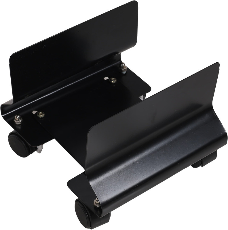 Cityling Cast Iron Heavy Duty CPU Trolley Stand With 4 Caster Locking Wheels / All Type CPU Holder(Iron)