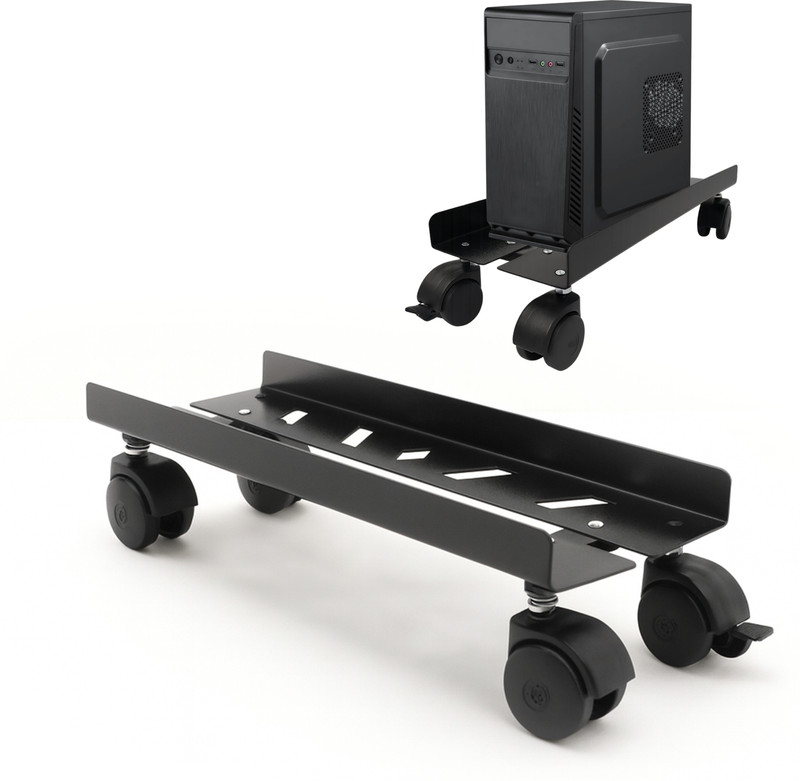 SONRET Under Desk Adjustable Computer Stand | Space-Saving Design CPU Holder(Steel)