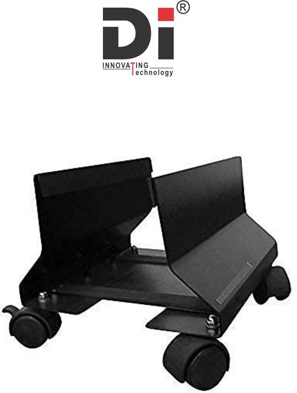 Di Cpu Trolley Stand With Wheels CPU Holder(Iron)
