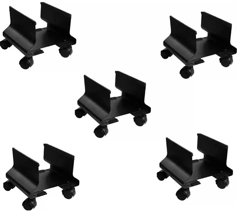 Vrushti Double Heavy Cpu Trolly Stand Pack Of 5 pis CPU Holder(Iron)