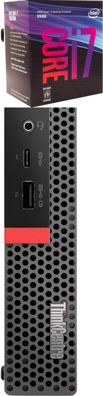 Hayyo Core™ i7 - 8700 Processor | ThinkCentre Tiny PC [VTQ] Intel® Core™ i7 (8th Gen) [6 Cores, 12 Threads, Upto 4.60 GHz] (8 GB RAM/Integrated Intel® Ultra HD 630 Graphics/512 GB SSD Capacity/Windows 11 Pro) Gaming Tower with MS Office
