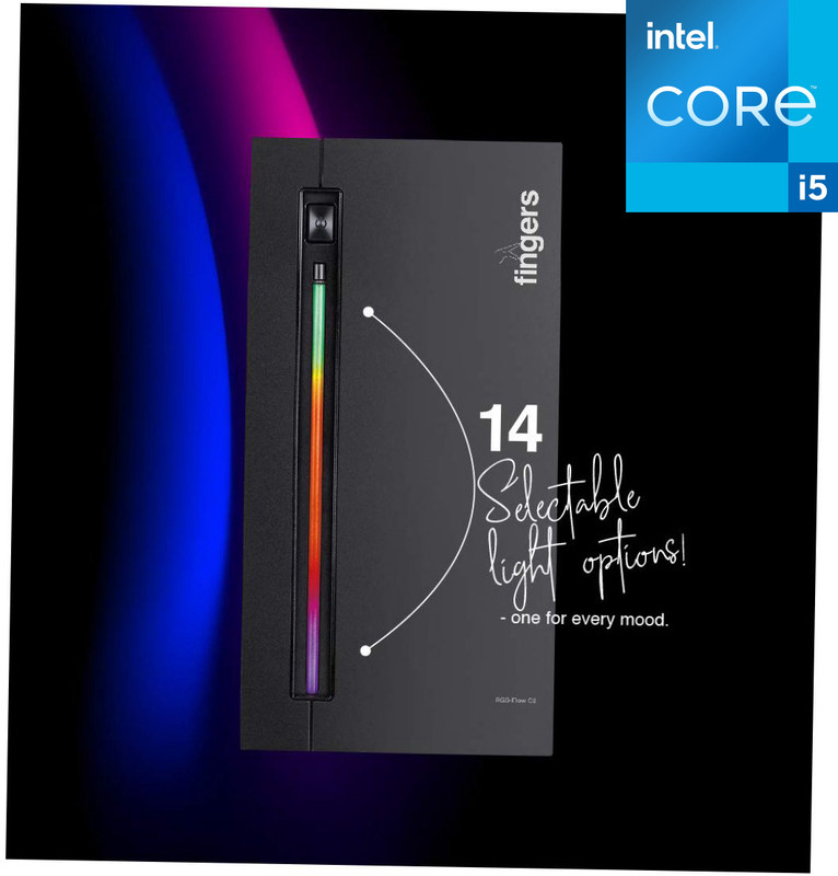 Grand Cell Intel® Core™ i5-2400 [6MB Cache, Up to 3.40 GHz] | Fingers RGB-Flow C2 [VOK] Gaming CPU - Core™ i5-2400 Processor (8 GB RAM/Intel® Ultra HD 2000 Graphics/1 TB Hard Disk/256 GB SSD Capacity/Windows 11 Pro/1 GB Graphics Memory) Mid Tower with MS Office