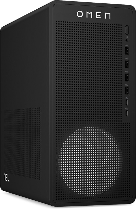 HP OMEN 16L Gaming Desktop TG03-0005in AMD Ryzen™ 5 8400F (16 GB RAM/NVIDIA® GeForce RTX™ 5060 Graphics/1 TB Hard Disk/1 TB SSD Capacity/Windows 11 Home (64-bit)/8 GB Graphics Memory) Gaming Tower