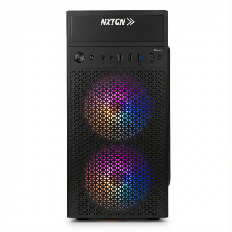 NXTGN RADIENT CORE I7 4TH GEN DESKTOP PC - (Core i7 4770 3.40GHZ Processor / 16GB RAM / 512GB SSD / 5G Wifi & Bluetooth (16 GB RAM/Integrated Graphics/512 GB SSD Capacity/Windows 11 Pro/2 Years On-site Warranty / Integrated 1 GB Graphics Memory) Mid Tower with MS Office