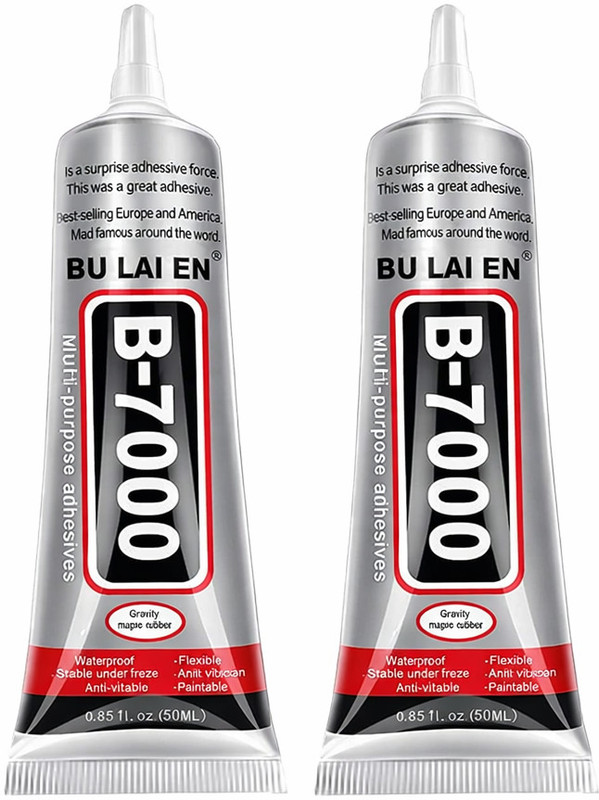 Jinita B7000 Multipurpose Adhesive Glue – 2 Pack (50ml Each) Adhesive(100 ml)