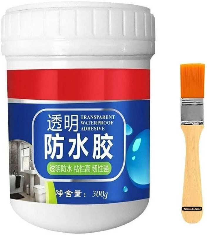 SPMYY Clear Waterproof Gel Glue No Leak Sealant for Roof,Bathroom,Wall, Concrete 300gm Glue(300 ml)