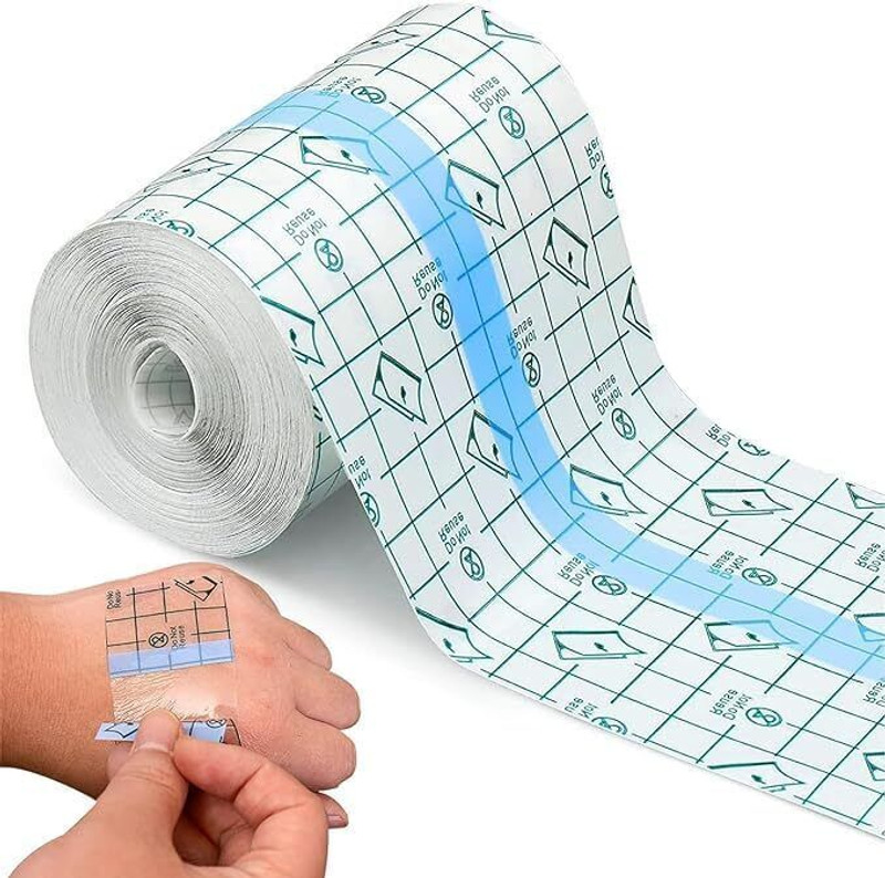 NIMYANK Bandage Dressing Tape for Shower, Tattoos &Second Skin Protection(3inch*5M)NI115 Bandage Protector(Adult & Kids Hand, Foot)