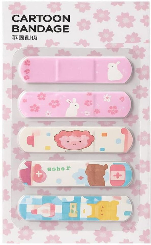 9Up Portable Waterproof Bandages for Kids | Cute Cartoon Band Aid 20Pcs Crepe Bandage