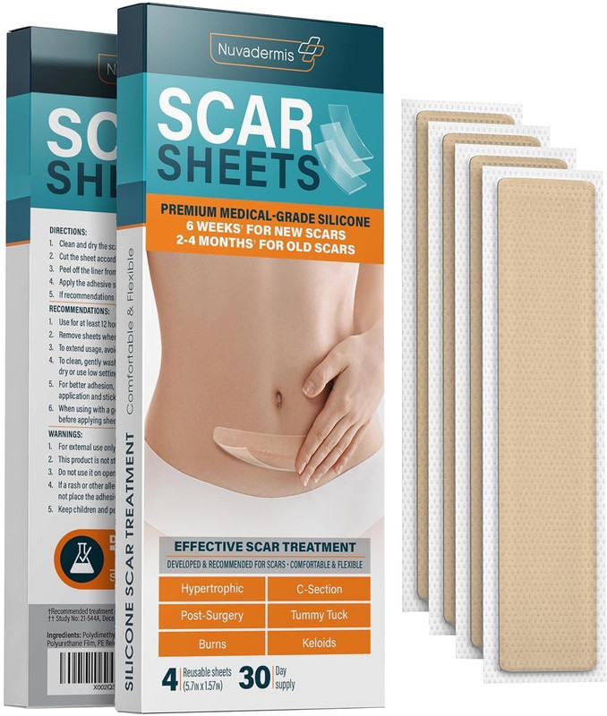 Coolbit Scar Removal For Keloid, C Section, Post Surgery & Acne Scars Sheets 5.7 x 1.57 Crepe Bandage(5.7 cm)