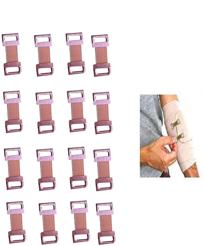 RARE OCEANS Elastic Cotton Crepe Bandage support Brown Clip (Pack of 20 nos) Crepe Bandage