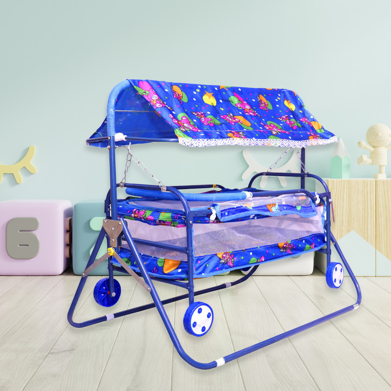 Avani MetroBuzz Baby Jhula Crib Cradle Palna(Blue)