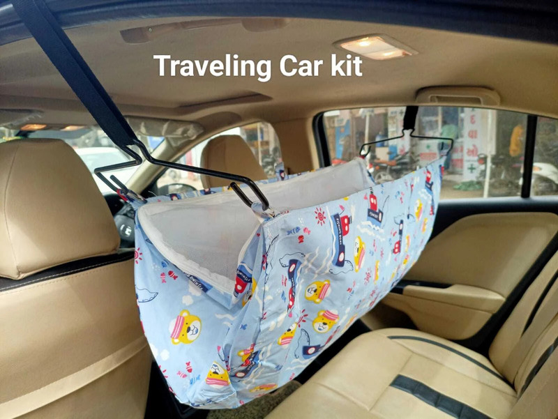 angelente rprise Car Travel Jula 0 to 3 Year Baby | Includes Adjustble Belt, Hammock Cloth(Black)