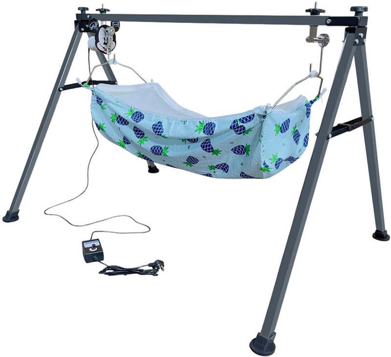 A to Z Hub Automatic baby cradle/ghodiyu/jhula with hammock(Multicolor)