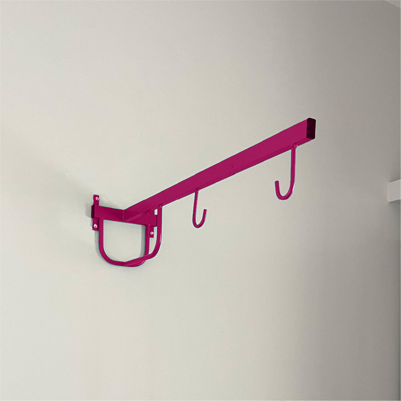 MINIKIDZ New Born Baby Wall Cradle Iron Hanger, Wall Hanger for Baby(Screws not included)(Pink)