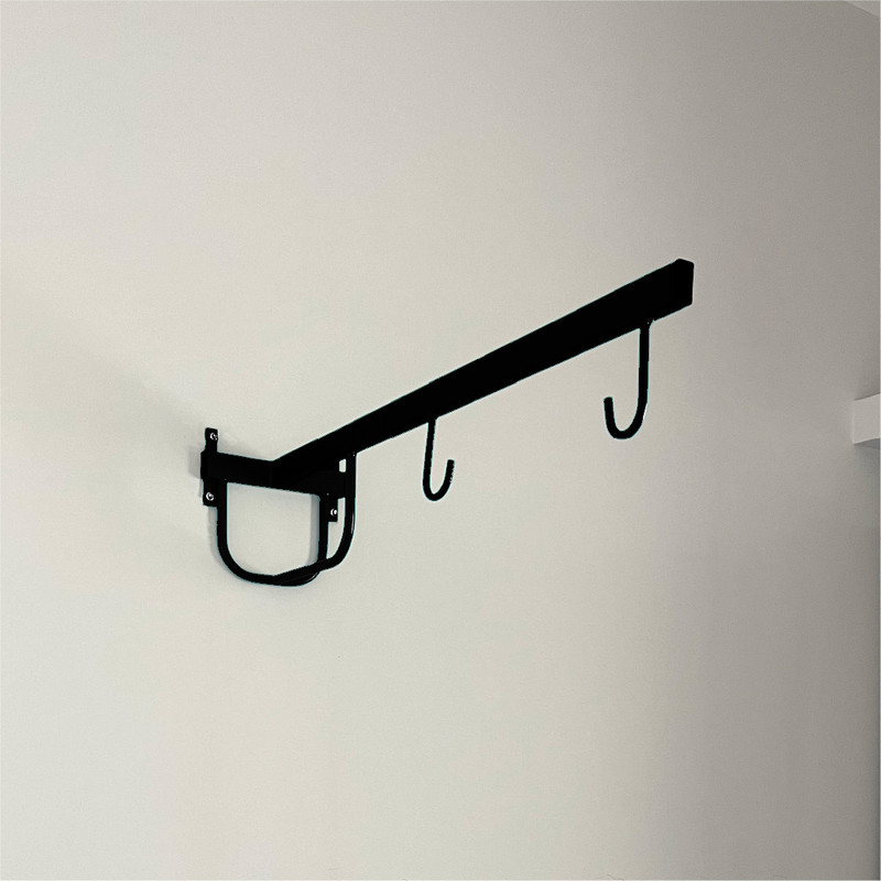 MINIKIDZ New Born Baby Wall Cradle Iron Hanger, Wall Hanger for Baby(Screws not included)(Black)