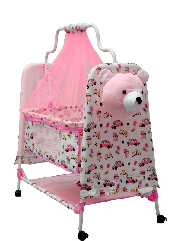 SWINGISH Cradle for kids Jhula for baby Newborn Baby with Mosquito net Cradle For Baby(Pink)