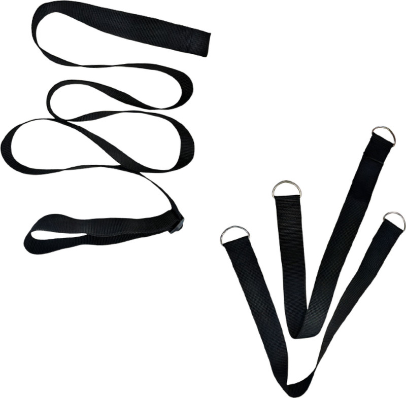 Baby Corp Baby Car Cradle Belt Kit | Adjustable Nylon Straps with Anti-Slip Buckle(Black)