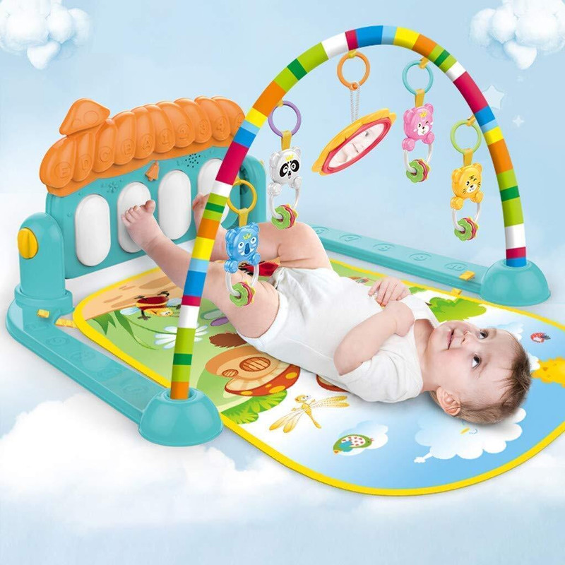 himanshu tex Baby Play Gym Mat Newborn Toy for Boy and Girl 0-18 Month Lights and Music Toys(Multicolor)