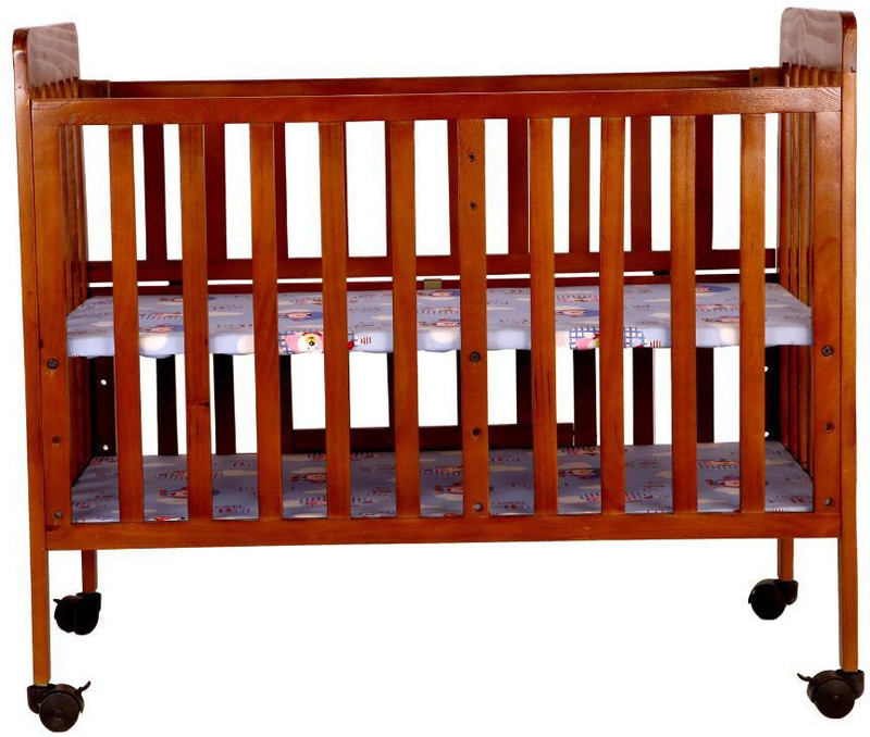 arcedokids Arcedo Florence Wooden Baby Cot walnut(Brown)