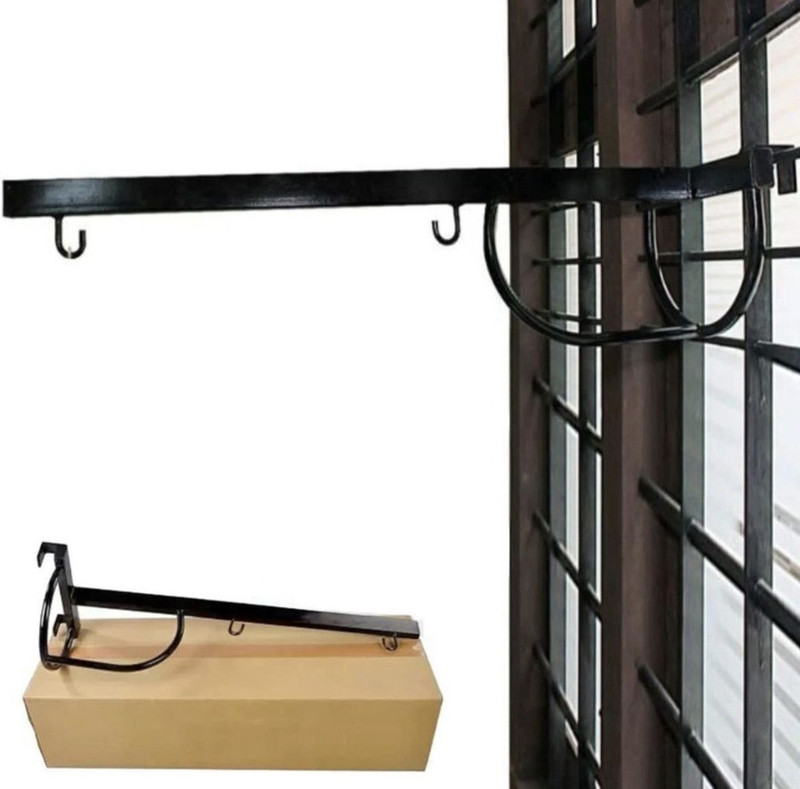 CRAFTYDECOR BABY CRADLE STAND, WINDOW HANGER (Black)(Black)